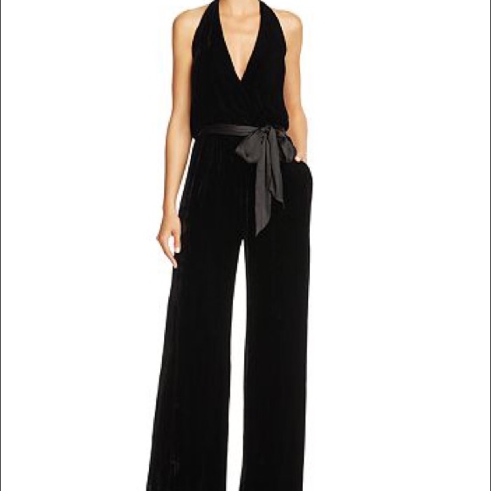 Alice and Olivia velvet jumpsuit